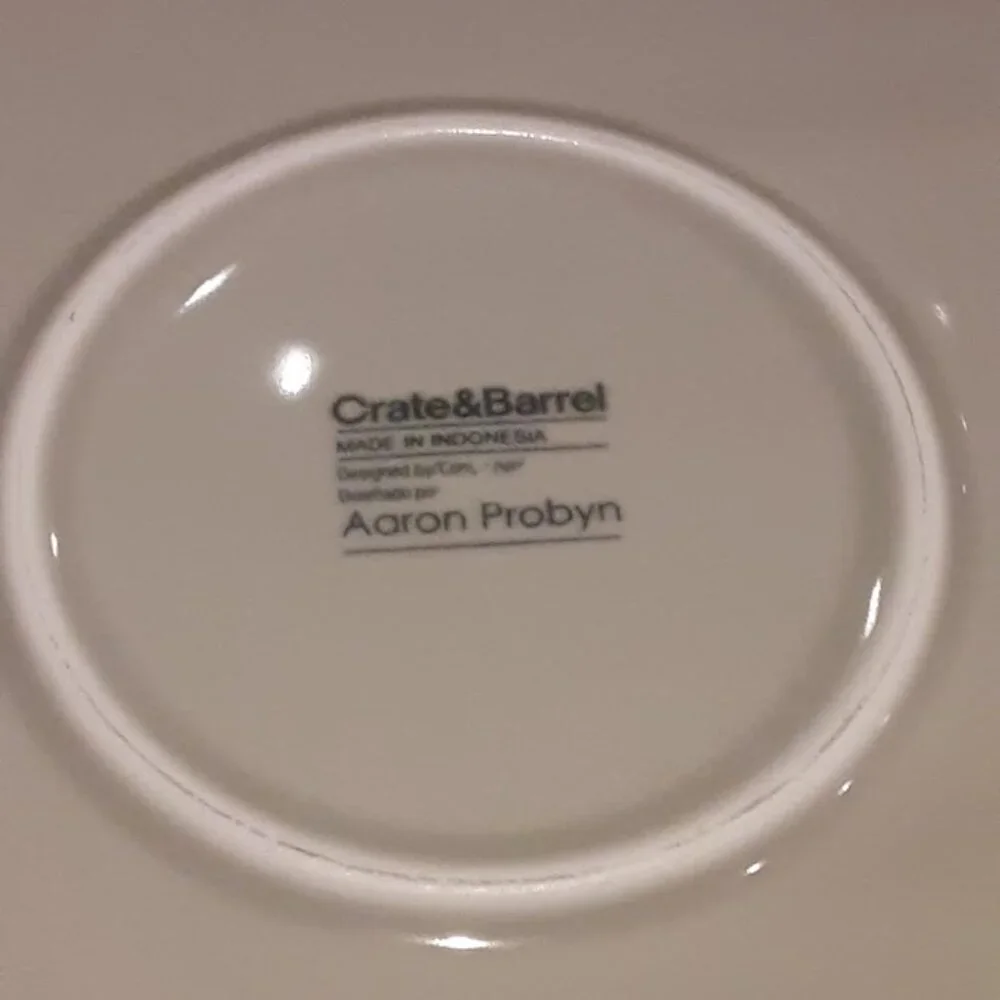 COPY - Crate&Barrel Light Grey Coffee Mug - single replacement cup (1)